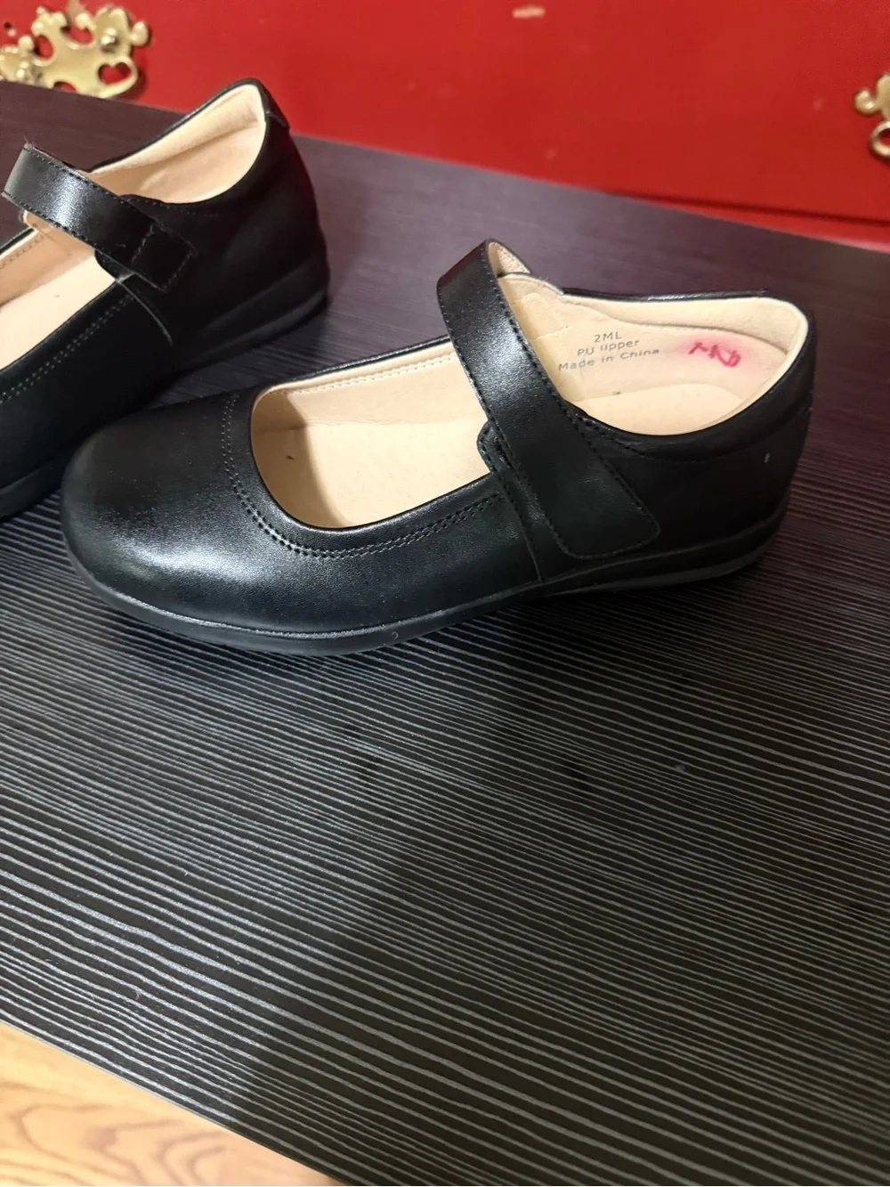 Girls Black Mary Jane School Shoes - Classic Strap